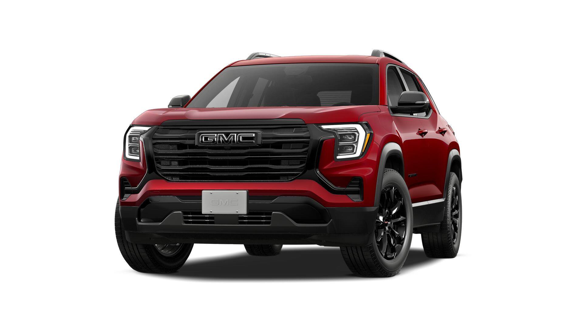 2027 GMC Terrain AWD Elevation in Volcanic Red Tintcoat — front three-quarter view
