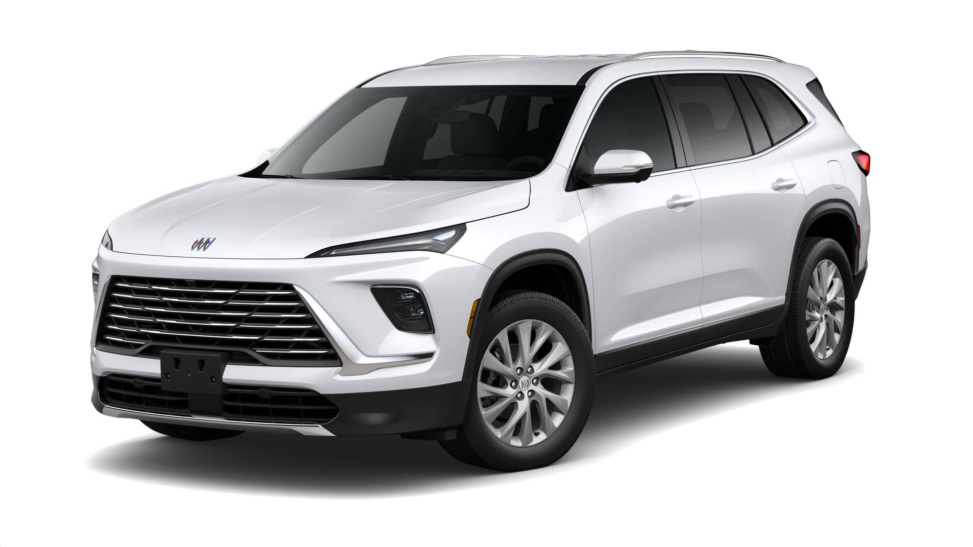 2026 Buick Enclave Preferred in Summit White — front three-quarter view
